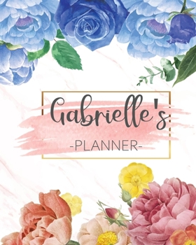 Paperback Gabrielle's Planner: Monthly Planner 3 Years January - December 2020-2022 - Monthly View - Calendar Views Floral Cover - Sunday start Book