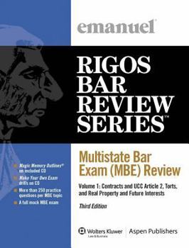 Paperback Multistate Bar Exam (MBE) Review Volume 1 2009 Edition Book