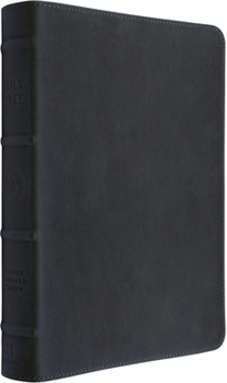 Leather Bound ESV Heirloom Bible, Alpha: Personal Size Edition (Cowhide, Midnight) Book