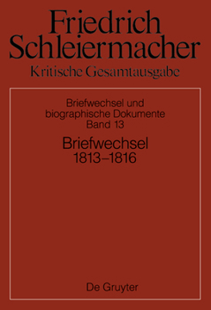 Hardcover Briefwechsel 1813-1816: (Briefe 3931-4320) [German] Book