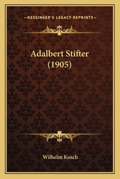 Paperback Adalbert Stifter (1905) Book