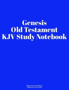 Paperback Genesis Old Testament KJV Study Notebook Book
