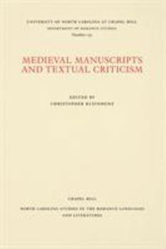 Paperback Medieval Manuscripts and Textual Criticism Book