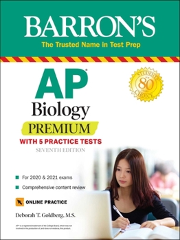 Paperback AP Biology Premium: With 5 Practice Tests Book