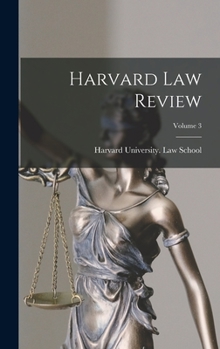 Hardcover Harvard law Review; Volume 3 Book