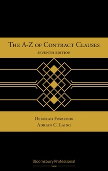 Hardcover The A-Z of Contract Clauses Book