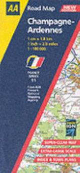 Map Champagne-Ardennes (AA Road Map France Series) Book