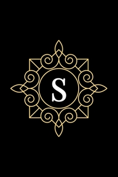 S: monogram initial Letter S - Personalized Initial Monogram Letter S  College Ruled Notebook - 6 x 9 inch Pocket Size: Cute Alphabet Vintage ...