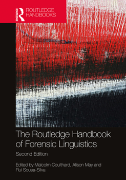 Paperback The Routledge Handbook of Forensic Linguistics Book