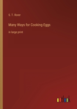 Paperback Many Ways for Cooking Eggs: in large print Book
