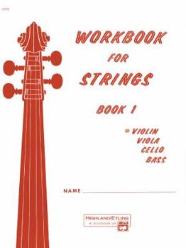 Paperback Workbook for Strings, Book 1 Instrument: Violin Book