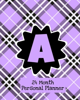 Paperback 24 Month Personal Planner: Monogrammed Schedule and Organizer Book