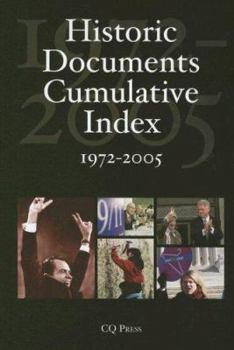 Hardcover Historic Documents Cumulative Index: 1972-2005 Book