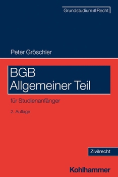 Paperback BGB Allgemeiner Teil: Fur Studienanfanger [German] Book