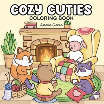 Paperback Cozy Cuties: Coloring Book for Adults and Teens Featuring Adorable Animal Characters, Relaxing Hygge Moments and Comfy Scenes Book
