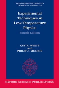 Paperback Experimental Techniques in Low-Temperature Physics Book
