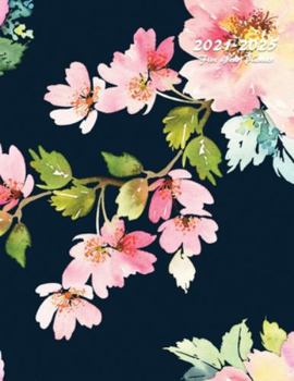 Paperback 2021-2025 Five Year Planner: 60-Month Schedule Organizer 8.5 x 11 with Floral Cover (Volume 1) Book