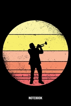 Notebook: Trumpet Notebook Blank Dot Grid Journal dotted with dots 6x9 120 Pages Checklist Record Book Take Notes Musician Marching Band Planner Paper Christmas Gift for Trumpeter Trumpet Player Gifts