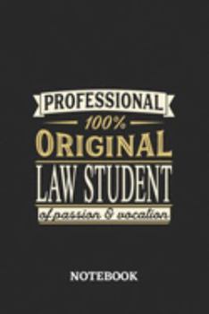 Professional Original Law Student Notebook of Passion and Vocation: 6x9 inches - 110 graph paper, quad ruled, squared, grid paper pages • Perfect Office Job Utility • Gift, Present Idea