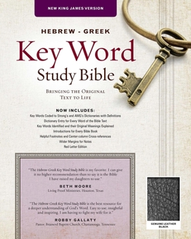 Leather Bound Hebrew-Greek Key Word Study Bible-NKJV Book