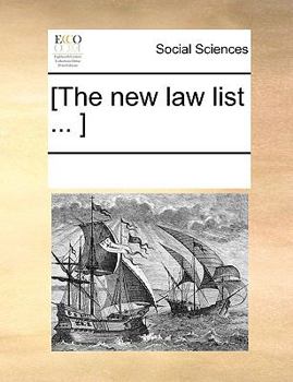 Paperback [The New Law List ... ] Book