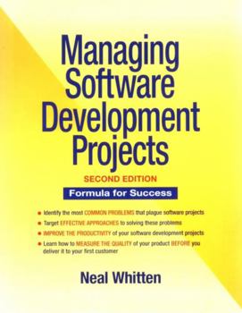 Paperback Managing Software Development Projects: Formula for Success Book