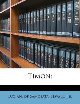 Paperback Timon; [Greek, Ancient (To 1453)] Book