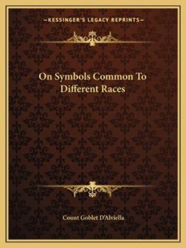 Paperback On Symbols Common To Different Races Book