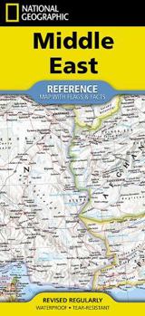 National Geographic Middle East Map (folded with flags and facts)