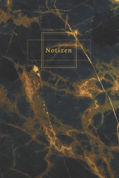 Notizen: Dunkel Gold Marble Blanko Heft für Aufzeichnungen Lettering Handschrift zum Selbstgestalten | ein Tolles und Kreatives Geschenk (German Edition)