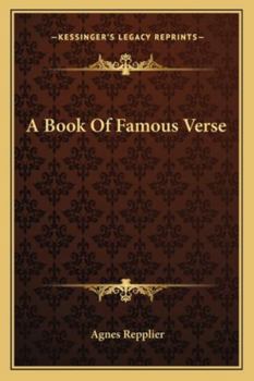 Paperback A Book Of Famous Verse Book