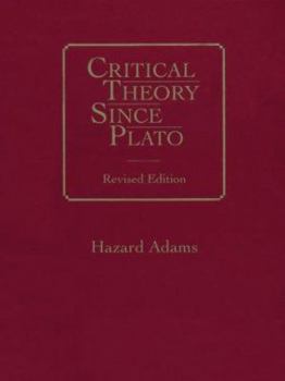 Hardcover Critical Theory Since Plato Book
