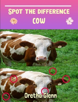 Paperback Spot the difference Cow: Picture puzzles for adults Can You Really Find All the Differences? Book