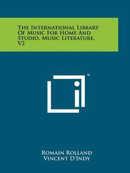 The International Library of Music for Home and Studio, Music Literature, V2