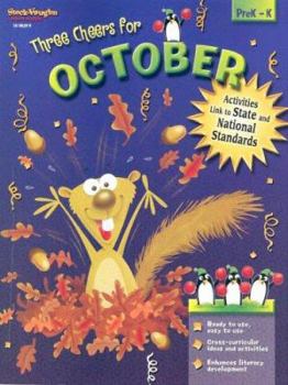 Paperback Three Cheers for October: Prek-K Book