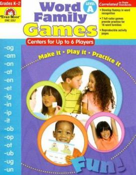 Paperback Word Family Games, Level A: grades k-2; Centers for Up to 6 Players Book