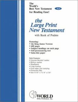 Leather Bound Large Print New Testament with Book of Psalms-KJV [Large Print] Book