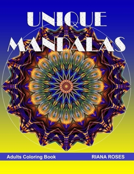 Paperback UNIQUE MANDALAS. Adults coloring book. Book