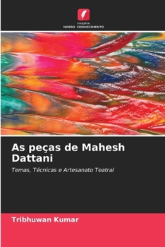 Paperback As peças de Mahesh Dattani [Portuguese] Book