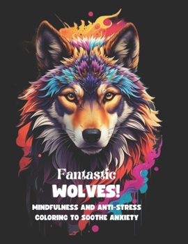 Paperback Fantastics Wolves!: Mindfulness and Anti-Stress Coloring to Soothe Anxiety Book
