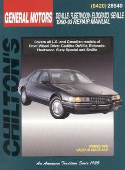 Paperback GM Deville/Fleetwood/Eldorado/Seville 1990-93 Book