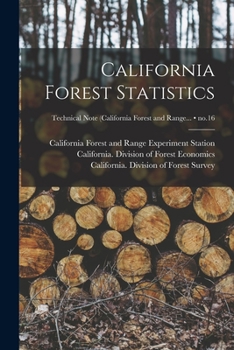 Paperback California Forest Statistics; no.16 Book