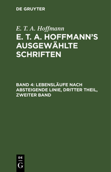 Hardcover Lebensläufe Nach Absteigende Linie, Dritter Theil, Zweiter Band [German] Book