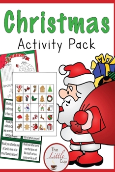 Paperback christmas activity pack: christmas activity pack size 6*9 112 pages Book