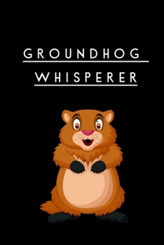 Funny Groundhog Day Theme Wide Ruled Line Paper
