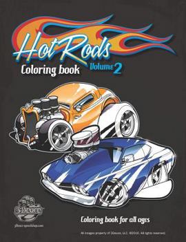 Paperback Hot Rods Coloring Book Vol 2: Coloring Book for All Ages Book