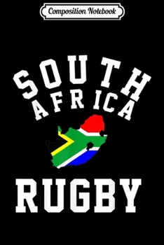 Paperback Composition Notebook: South Africa Rugby Journal/Notebook Blank Lined Ruled 6x9 100 Pages Book