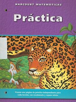 Paperback Harcourt Matematicas Practica, California, Grado 6 [Spanish] Book