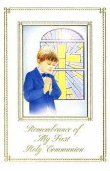 Hardcover Remembrance of My 1st Holy Communion Boys Book