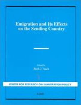 Paperback Emigration and Its Effects on the Sending Country Book